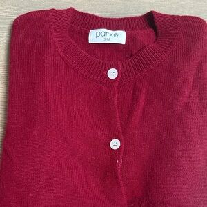 Parke Women's Classic Red Cardigan